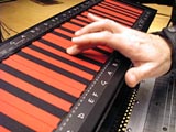 Continuum with red and black pads